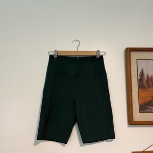 Girlfriend Collective Dark Green Bike Shorts